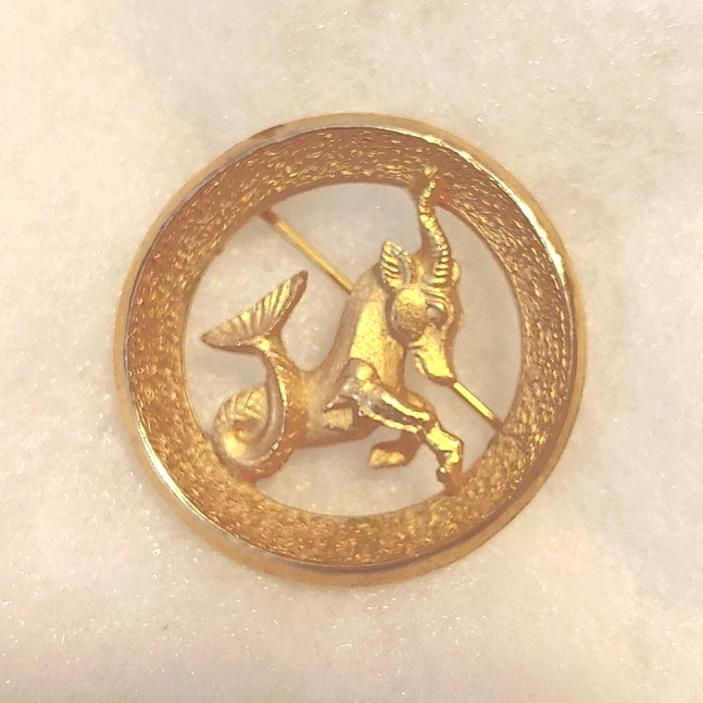 Trifari Capricorn Brooch